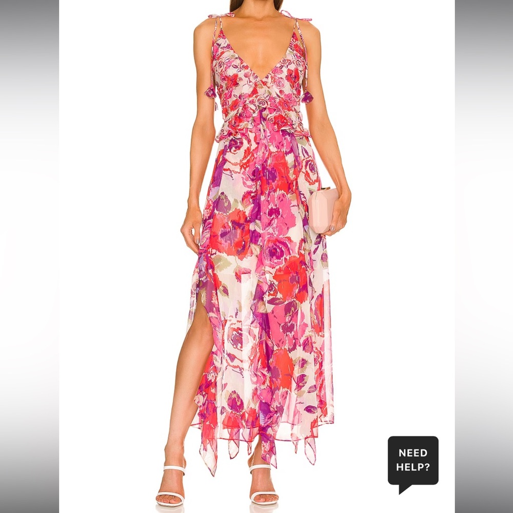 Diana Dress in White Coming Up Roses
MISA Los Angeles